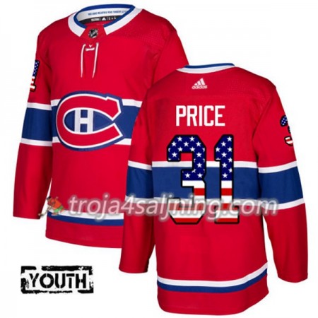 Montreal Canadiens tröja Carey Price 31 Röd USA Flag Fashion 2017-2018 Adidas Authentic - NHL Tröjor Barn Montreal Canadiens tröja Carey Price 31 Röd USA Flag Fashion 2017-2018 Adidas Authentic - NHL Tröjor Barn